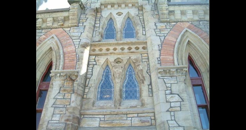 Library of Parliament Ottawa Ontario EGD Glass Restoration - restored windows after